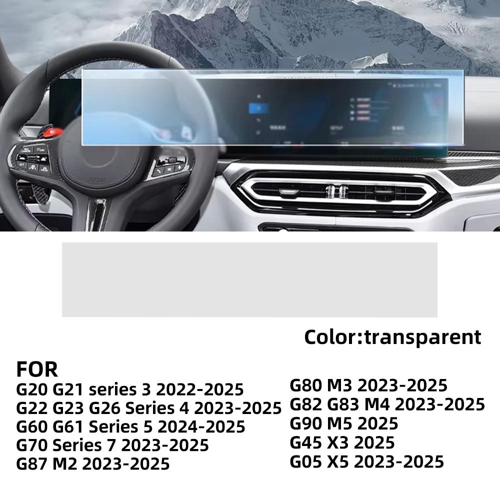 For BMW 3 4 5 7 Series X3 X5 M2 M3 M4 M5 2023-2025 Interior Protection Film Navigation Screen Glossy Matte Sticker Anti-scratch. glossy film