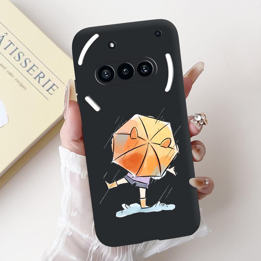 Para Funda Nothing Phone 3A A059 Lindo Dibujo Animado Panda Astronauta Silicona Suave Negro Mate Cubierta Para Nothing Phone3a Pro A059P Fundas