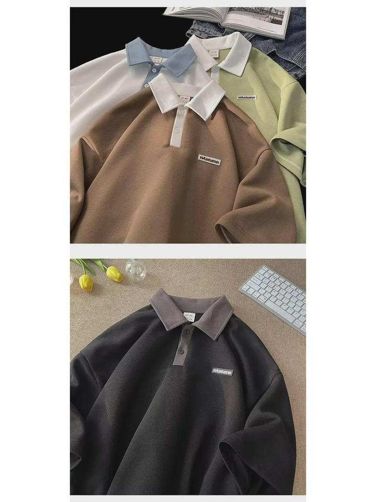 Trendige Color-Block Poloshirts für Jungen - Kurzärmelig, Reverskragen für Teenager