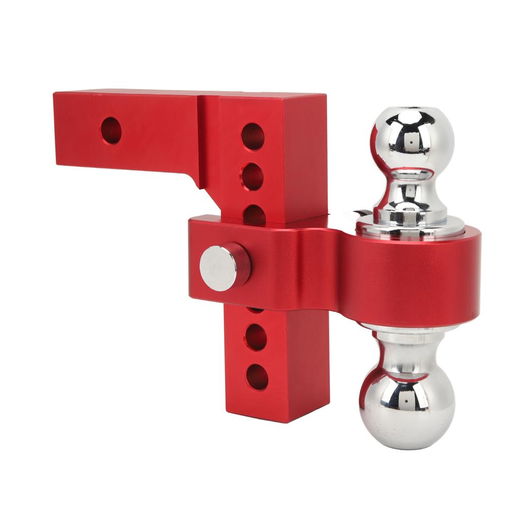 Adjustable Trailer Hitch 6in Drop Rise 12500LBS Capacity Stainless Steel for 2in Heavy Truck GTW
