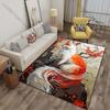 Multiple sizes Red fox long tail on rock maple Print Carpet for Living Room Bedroom Sofa Home Decor Non-slip Mat Luxury Gift