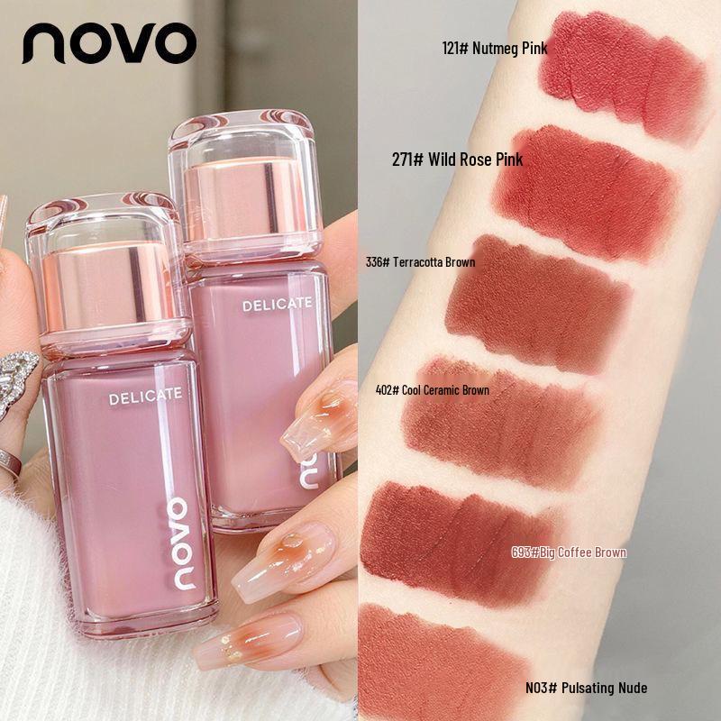 NOVO Translucent Velvet Matte Lip & Cheek Cream - Natural Whitening Effect