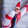 Christmas Prankster Elf Girl 30cm Plush, Ideal for Preparing Christmas for Children and Adults - Small Elf CHRISTMAS CHARACTERS