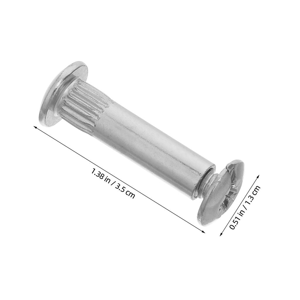 100Pcs Furniture Connecting Bolts M6 Cabinet Panel Connector Binding Posts Combination Wood Machine Screw Chicago Bolts
