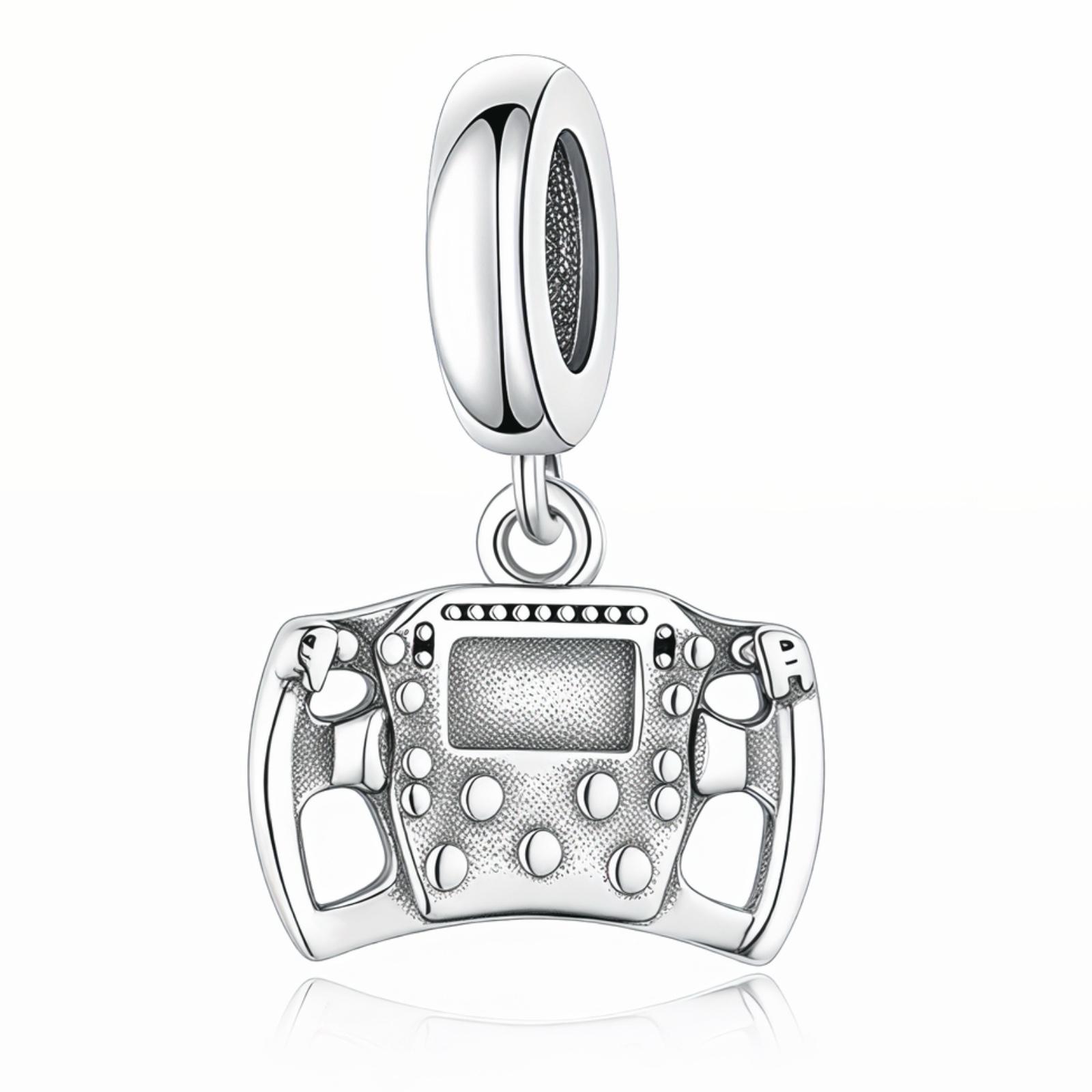 

Fit Pan Charm Bracelet 925 Silver F1 Race Car Steerling Wheel Helmet Bead For Making Women Racer Racing Berloque DIY