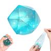 4Pcs Stress Cube Fidget Toy Slow Rebound TPR Anxiety Relief Rhinestone Squeeze Ball Toy Clear Ice Squishes Sensory Toy Kids Teens Adults Gift