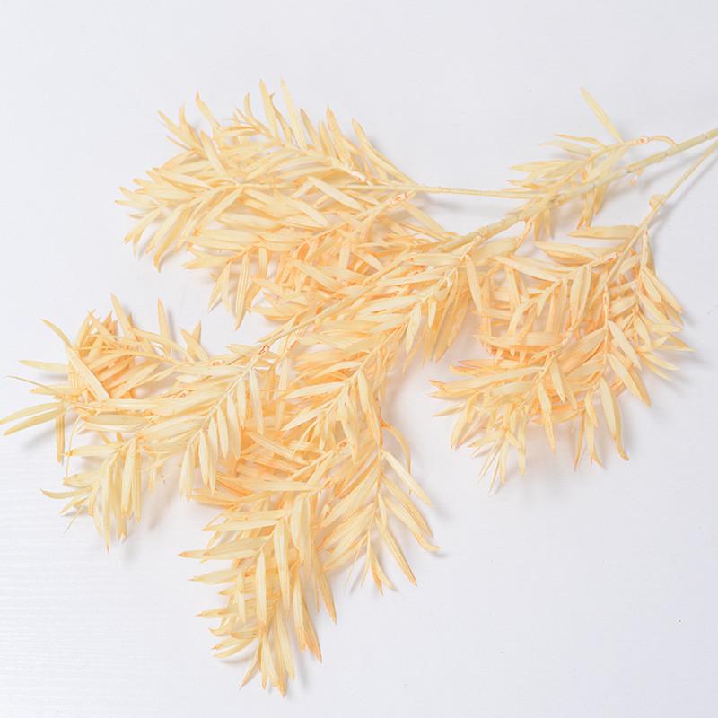 Plastic Artificial Rime Bamboo Leaves Wedding False Blossom For Decor Event