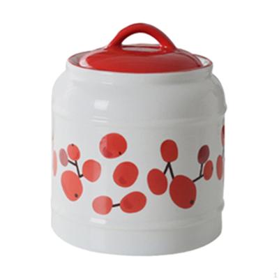 Keramik-Lebensmittelbehälter mit luftdichtem Deckel, 2500 ml, Kaffee- und Zuckerbehälter, Ingwer