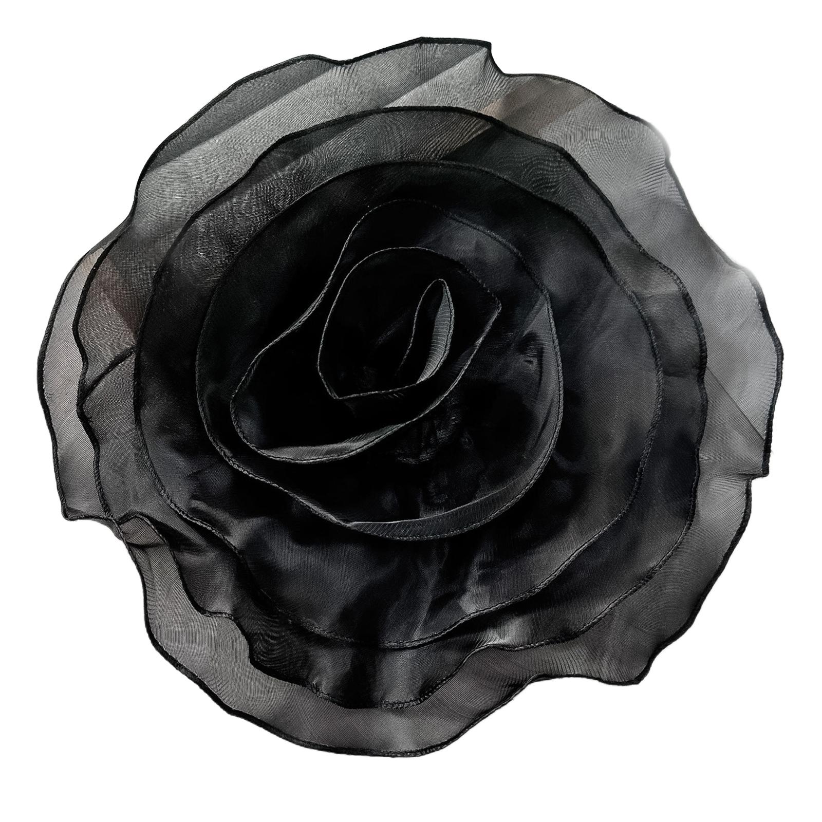 

Аппликации из цветов для корсажа своими руками, декор для танцевальных костюмов, большие 3D-цветочные нашивки, украшения для одежды, шитье чёрный