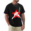 Red Star Stage Tshirt Streetwear Print Tee Shirt