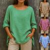 Women's Fashion Casual Autumn Winter Long Sleeve O-Neck Blouses & Shirts
