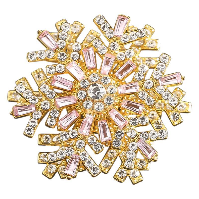 Luxury 2025 Rotating Snowflake Brooch & Suit Pin Corsage