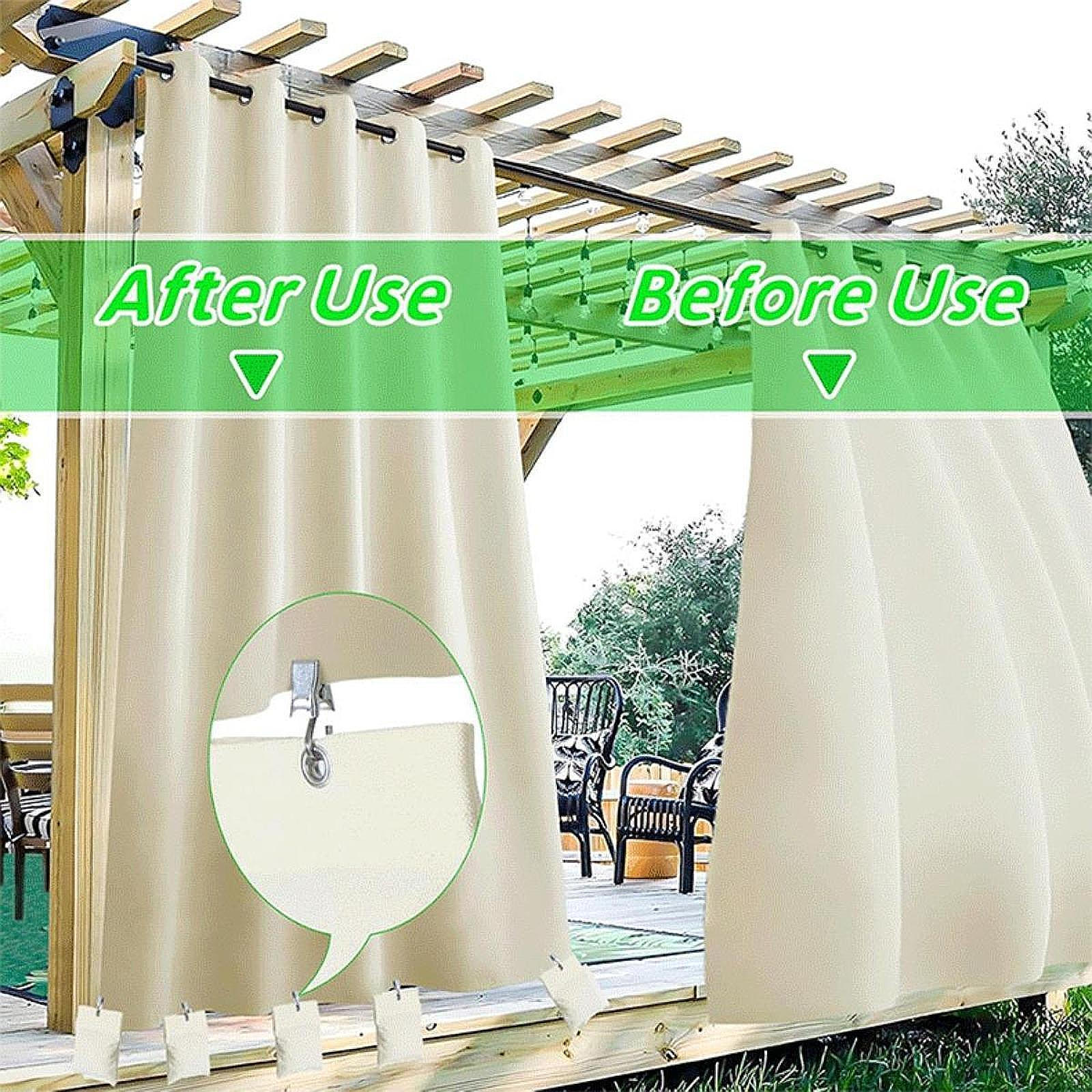 

12 Count Outdoor Weighted Bags with Clamps for Patio And Flag бежевый