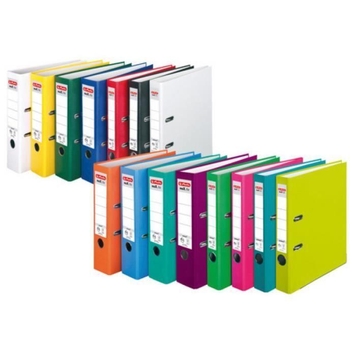 Classeur - HERLITZ - maX.File protect - Largeur de dos 50 mm - Couleur Noir - A4