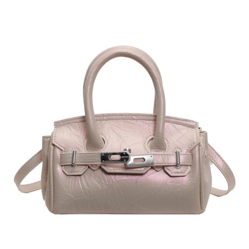 High-texture bag, new Yozi portable platinum bag, pearlescent glossy shoulder messenger bag.