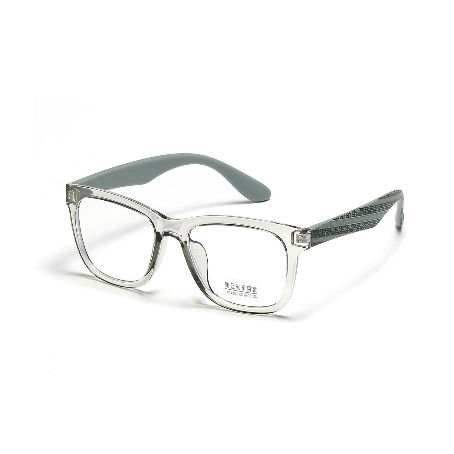 

Очки, Мужские Квадратные Крупная Оправа С Принтом на Дужках Литературные Ретро Плоское Зеркало Женские