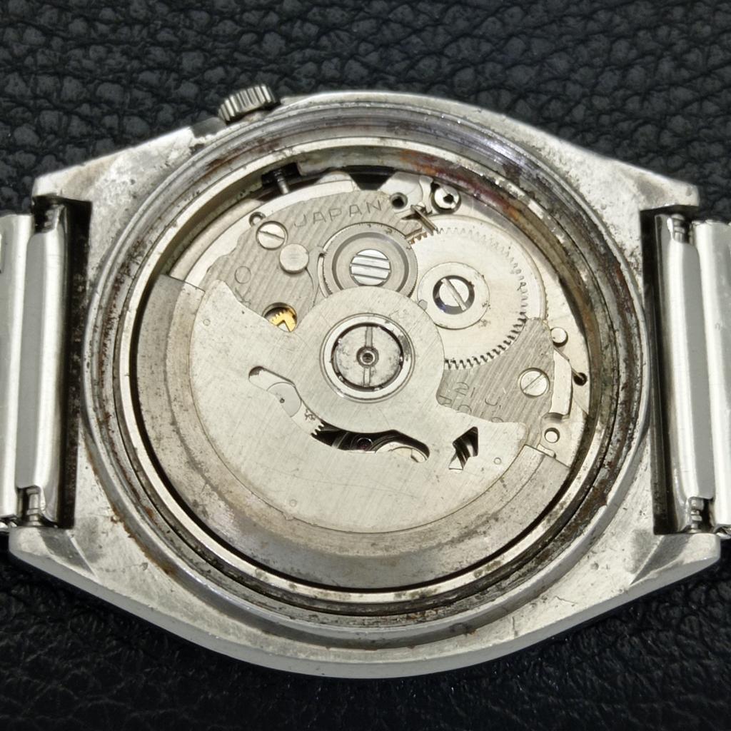 SEIKO 5 AUTOMATIC 7019A JAPAN MENS VINTAGE BLUE COLOR DIAL WATCH a701640-5