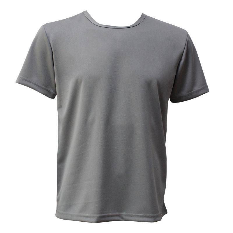In Stock Quick-Dry Round Neck Marathon T-shirt - Custom Logo, Short Sleeve for Outdoor Running & Promotional Events