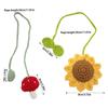 Handmade Sunflower Car Mirror Hanging Ornaments Unique Car Interior Decoration Upgrades Set of 2 for Interior Designs