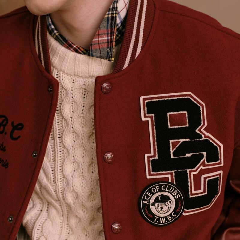 Teenie Weenie Men's Color-Block Woolen Coat