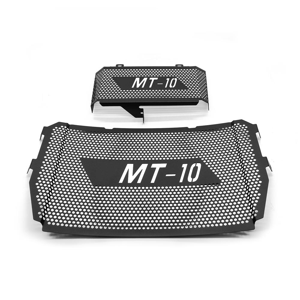

Для Yamaha MT-10 MT 10 MT10 FZ-10 FZ10 FZ 10 2016-2025 Аксессуары для мотоциклов Защитная решетка радиатора и Защитная решетка масляного радиатора чёрный