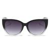 Retro Cat Eye Sunglasses Women Gradient Lens UV400 Protection Unisex Wide Leg Design Fashion Shades