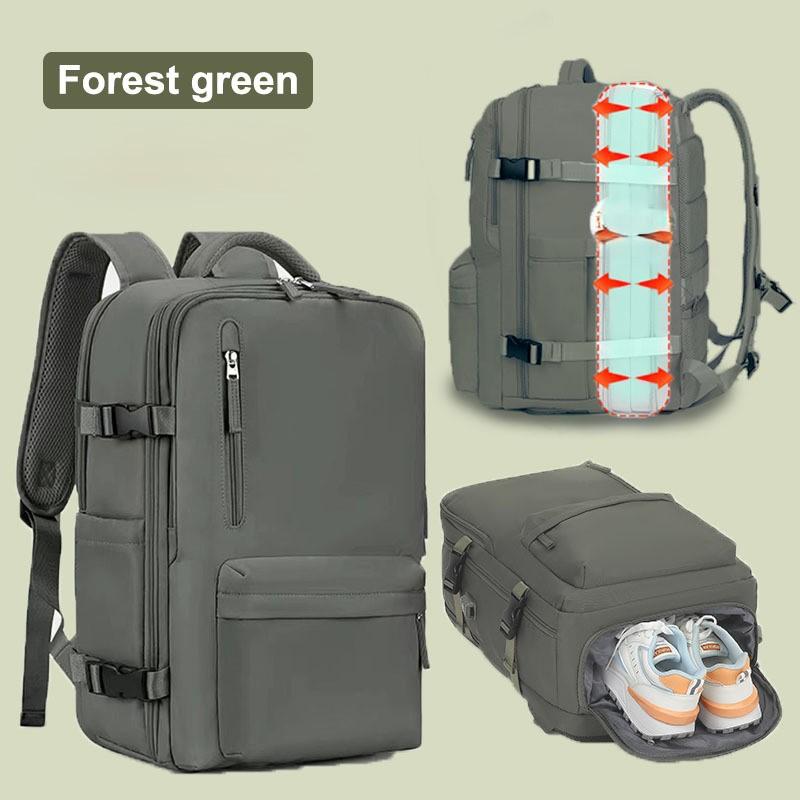 

Расширяющийся рюкзак для мужчин и женщин, дорожный рюкзак большой вместимости, багажное отделение для обуви, водонепроницаемая сумка для отдыха