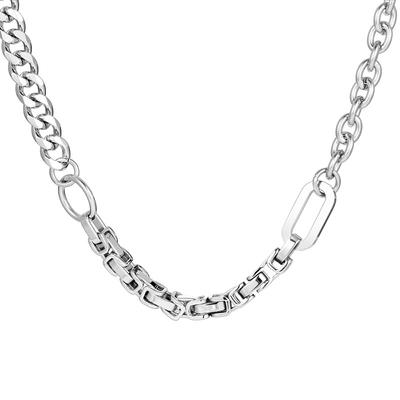 Original Niche Titanium Steel Necklace Back -shaped Stitching Neck Chain
