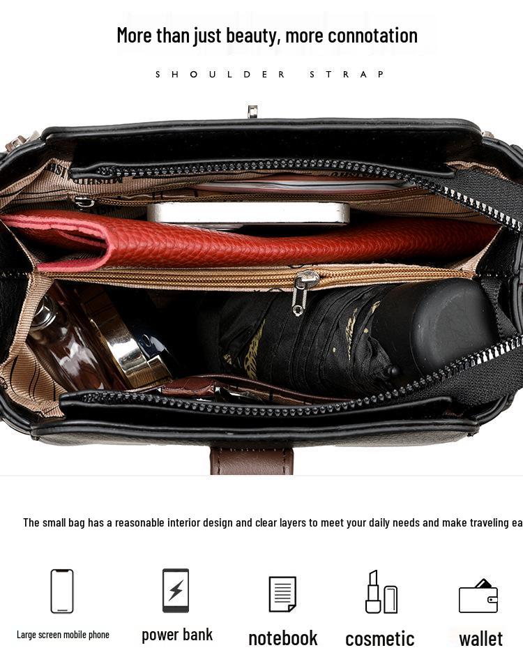 2025 Women's Fashion Bucket Bag: Soft Leather, Crossbody & Shoulder Strap