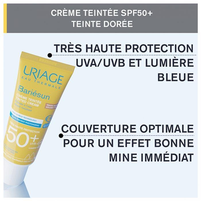 Uriage Bariésun Crème Teintée Dorée SPF50 50Ml