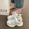 Daddy Shoes Women's Summer 2025 New Thin Versatile Thick-soled Breathable Mesh Shoes Lightweight Casual Sports Shoes