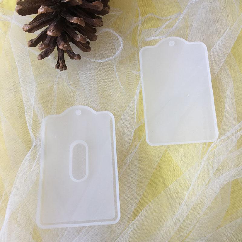 Bus Card Pocket ID Holder Pocket Set Pendant Silicone Mold Jewelry Making UV Epoxy Resin Craft Handmade DIY Art Tool