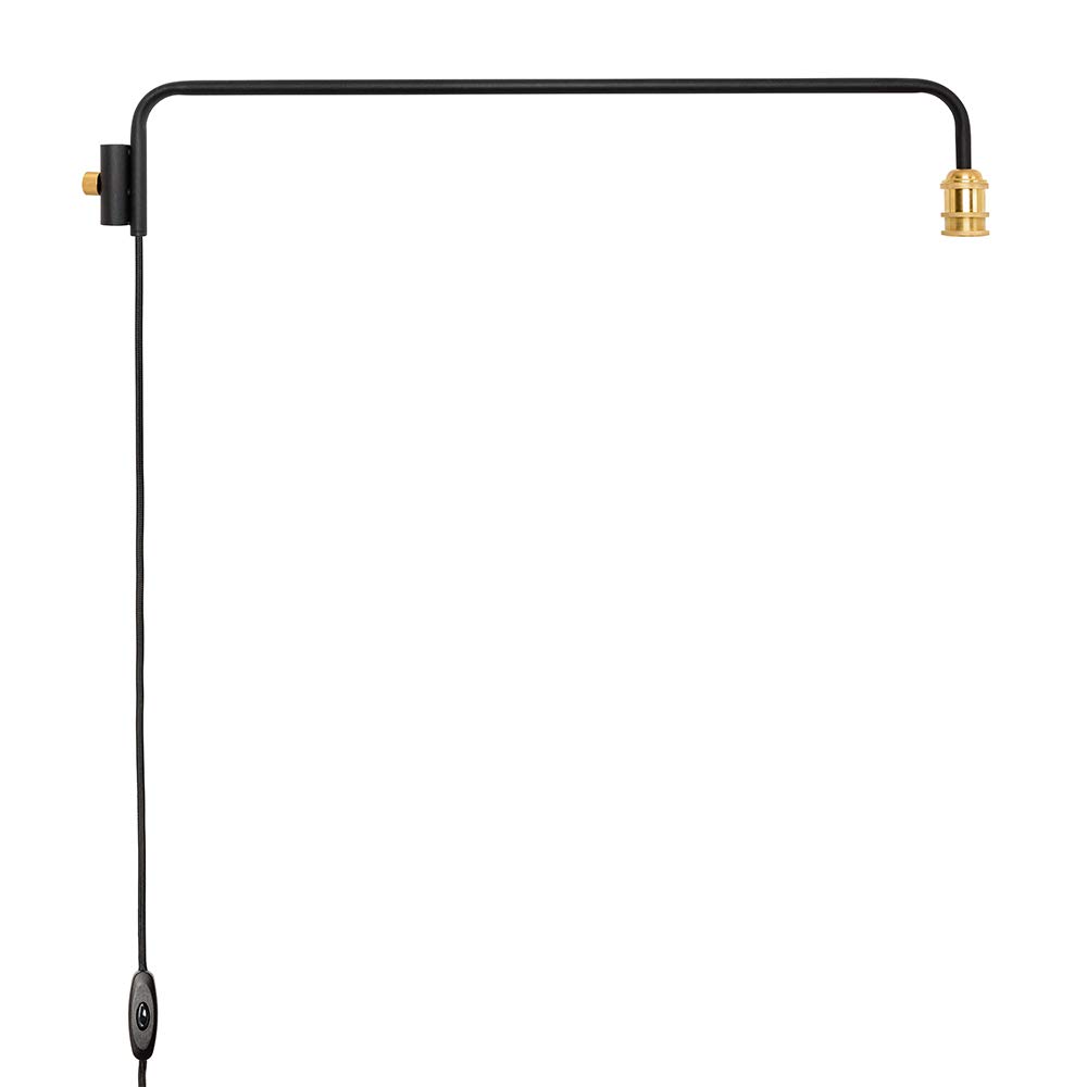 DRAW A LINE Lamp Arm, Black, Size: 91.5cm W x 5cm D x 16cm H, DRAW A LINE (D-BLL-BK)