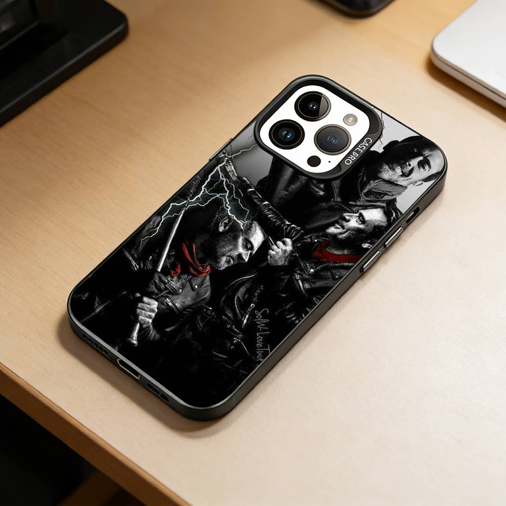 TWD-W-Walking D-Dead  Phone Case For iPhone 17,16,15,14,13,12,11 Plus,Pro Max,XS,Colored Silver Plated Inside Cover