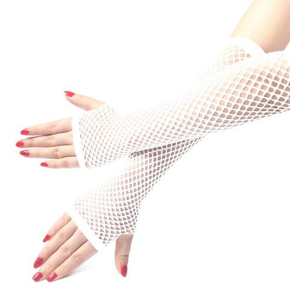 2 Paires Sexy Sous-vêtements Accessoires Maille Gants Longs Accessoires de Robe Tout-aller Fournitures Sexy pour Adultes