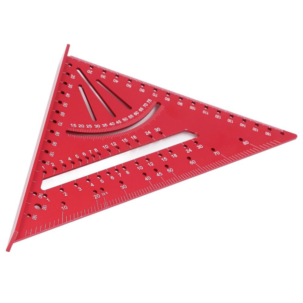90° Right Angle Aluminum Triangle Ruler Aluminum Alloy Rafter Square Protractor  Woodworking