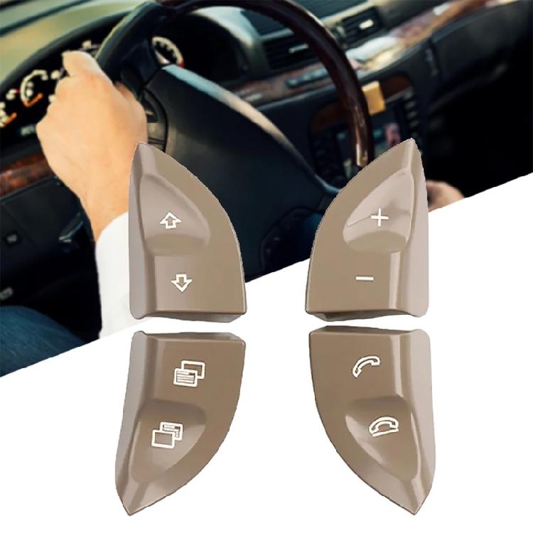 1 Pair High Compatibility Steering Wheel Function Keys Buttons Multiple Control for W215 W220 S430 S500 S600 CL500 CL600