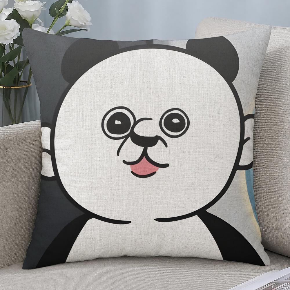 Cartoon BBANGBBANGs Diary Cushion Cover Cushion Covers Natural Linen Breathable Sofa Bedroom Decor Pillowcase