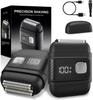 for Men, Cordless Electric Razor with 3 Floating Blades, Waterproof Foil Shaver for Face, LED Display USB-