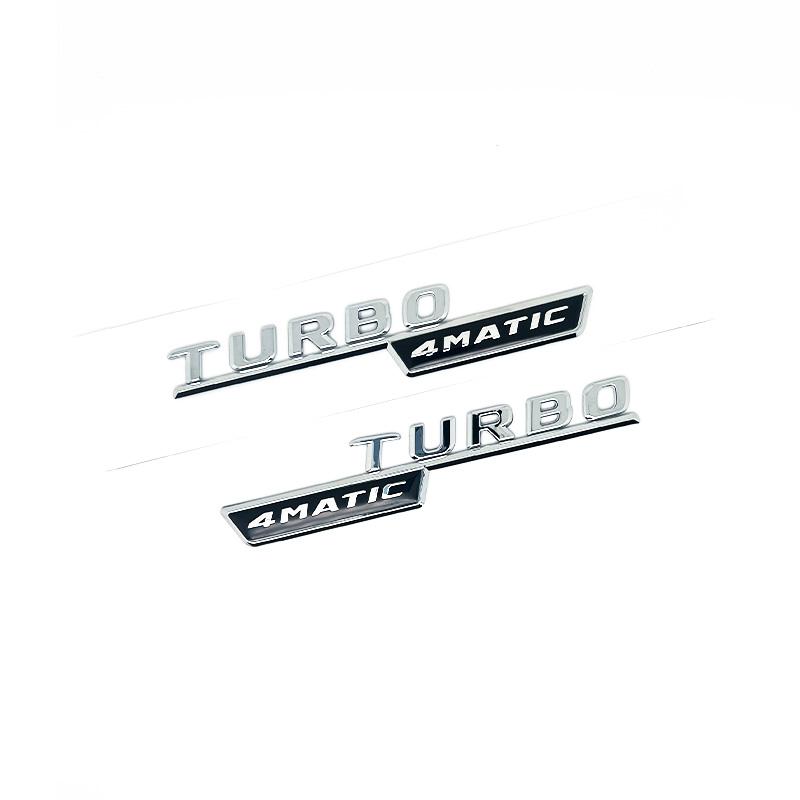 3D ABS Black CLA45 Logo TURBO 4MATIC Badge Car Rear Star Sticker Trunk AMG Emblem For Mercedes Benz CLA 45 AMG W117 Accessories