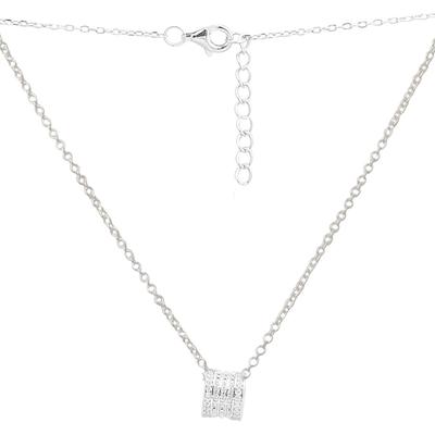 Colier din argint cu zirconiu cubic, greutate produs 5,48 g (2161950)