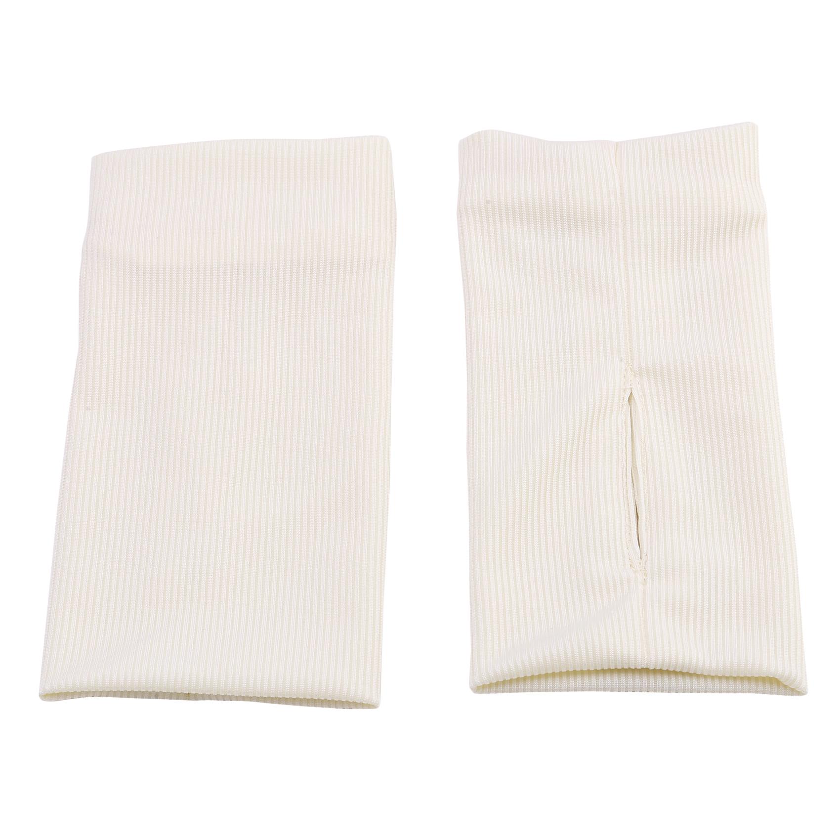 

Дышащие тонкие перчатки из ледяного шелка, анти-УФ-перчатки для кусания ногтей, летние солнцезащитные перчатки с половиной пальца one size бежевый