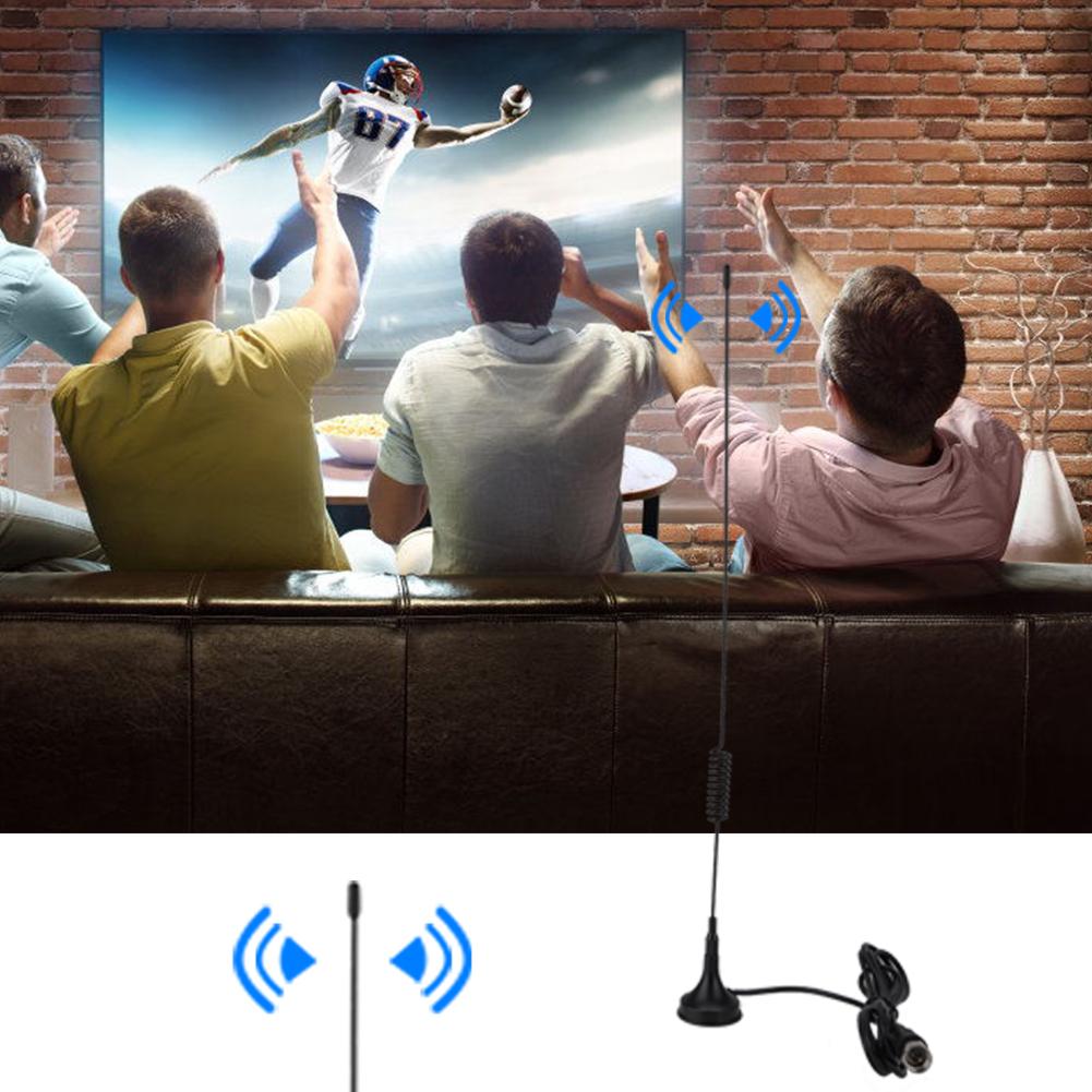 1.5m 10db F Head DVB-T VHF UHF Antenna Car TV Antenna Indoor TV Magnetic Antenna