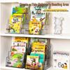 Transparent PET Desktop Book Storage and Display Organizer