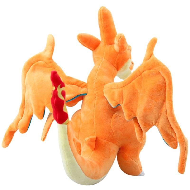 Pokémon Mega Glurman X Plüschtier Orange Drachenpuppe Weiche Cartoon-Figur Sammlerstück Geschenk Geeignet für Kinder und Erwachsene Spielefans Heimdekoration