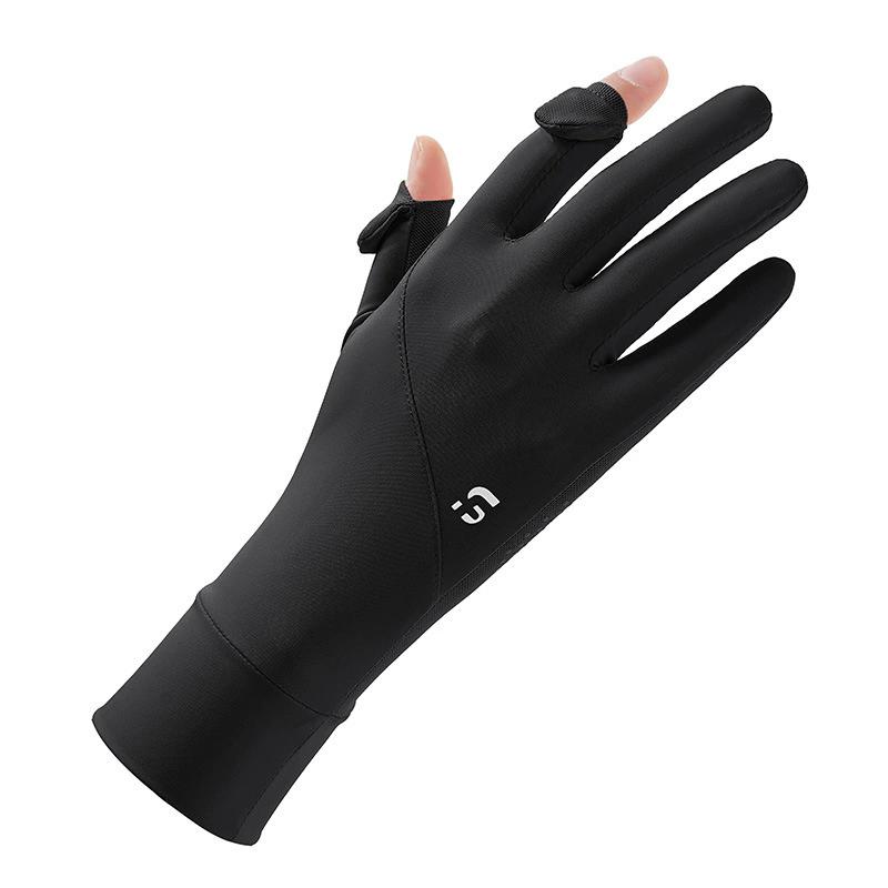 Damen UPF 50+ Sonnenschutzhandschuhe, Atmungsaktive Lange Netz-Armhandschuhe mit Touchscreen-Fingern, Rutschfest, UV-Schutz für Fahren, Radfahren, Outdoor