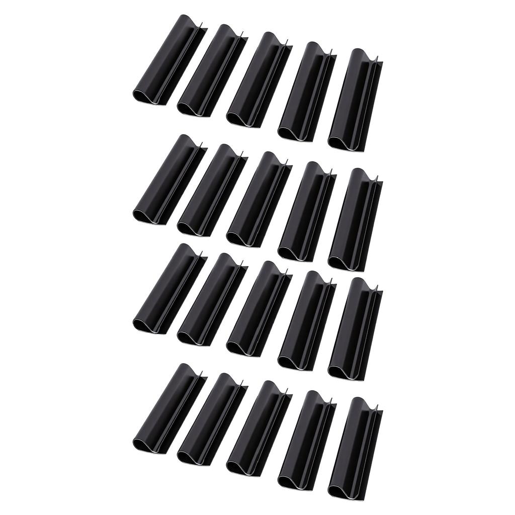 20PCS Winter Pool Cover Clips PVC Above Ground Pools Cover Wind Guard Clamps for Swimming Pool Black B Set (20pcs 12cm)