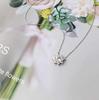 Avance Flower Stone Earrings Necklace with Zirconia for Women (Necklace)