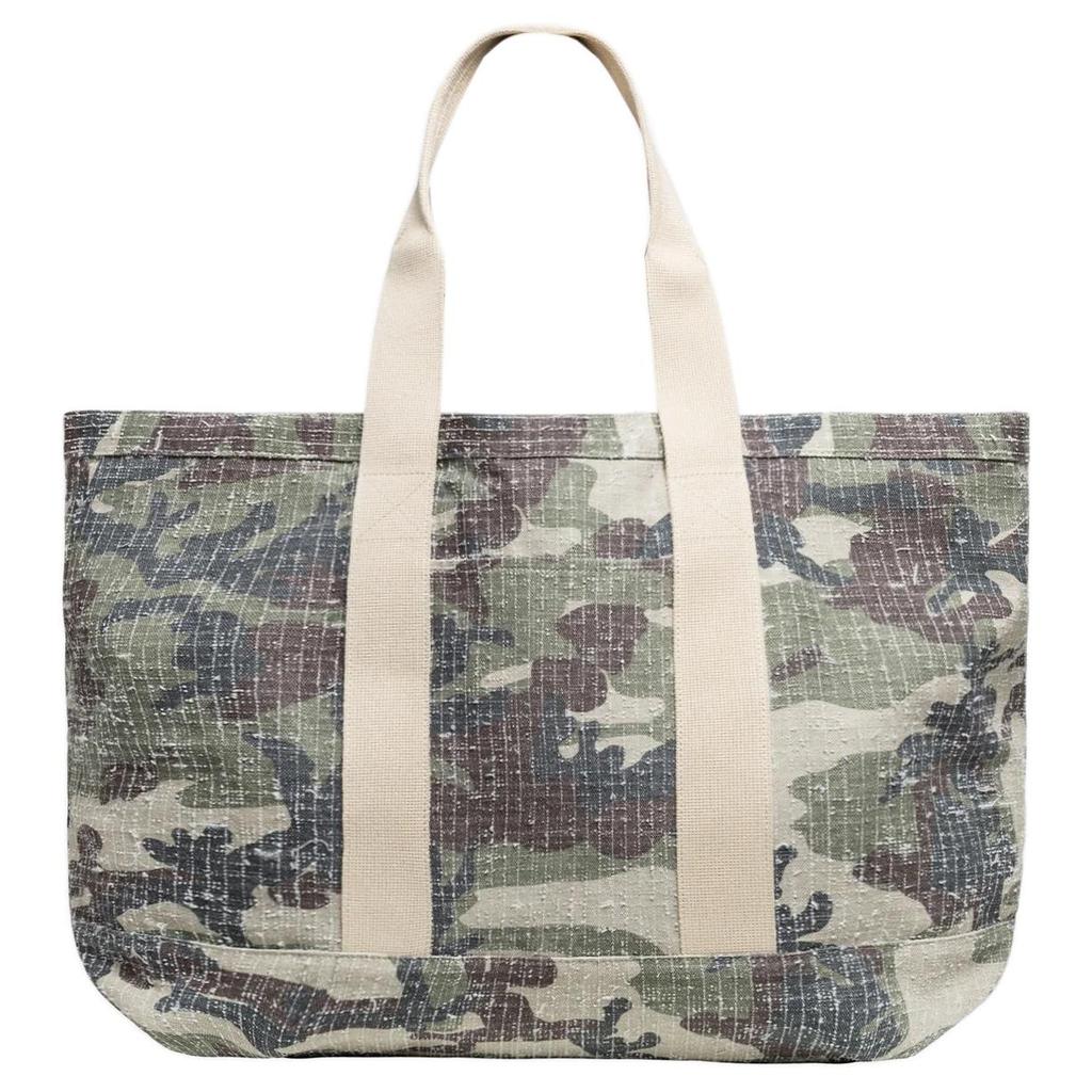 New Stussy Cotton Canvas Tote Bag Shopping Bag Handbag Shoulder Bag Extra Large Unisex Camouflage 134266-CAMO
