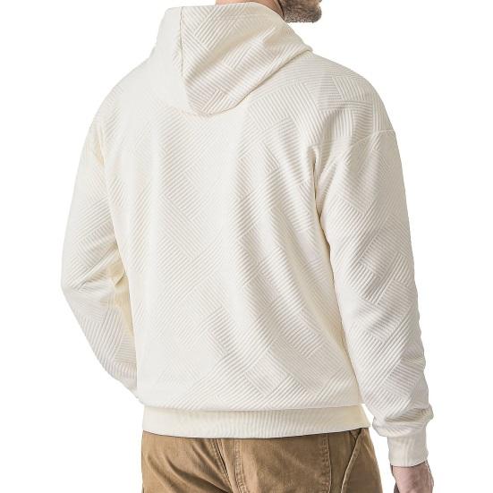 Herbst Frühling Herren Hoodie mit großer Tasche Kordelzug lange Ärmel dicker Pullover